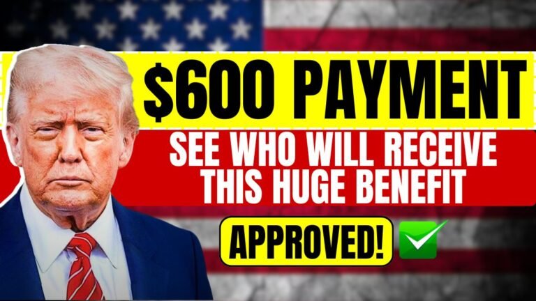 $600 Payment Approved! See who will receive this huge benefit
