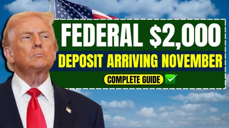 Federal $2,000 Deposit Arriving November 2025 – Complete Guide for Beneficiaries